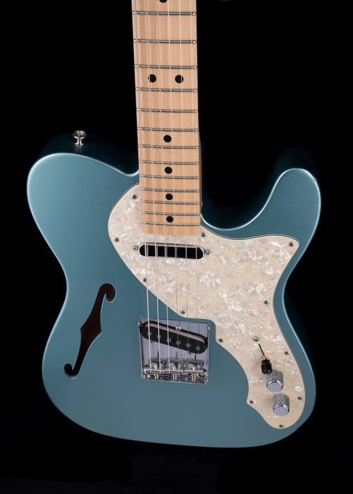 Pre Owned 2005 Fender Custom Shop 1969 Telecaster Thinline Firemist Silver With OHSC