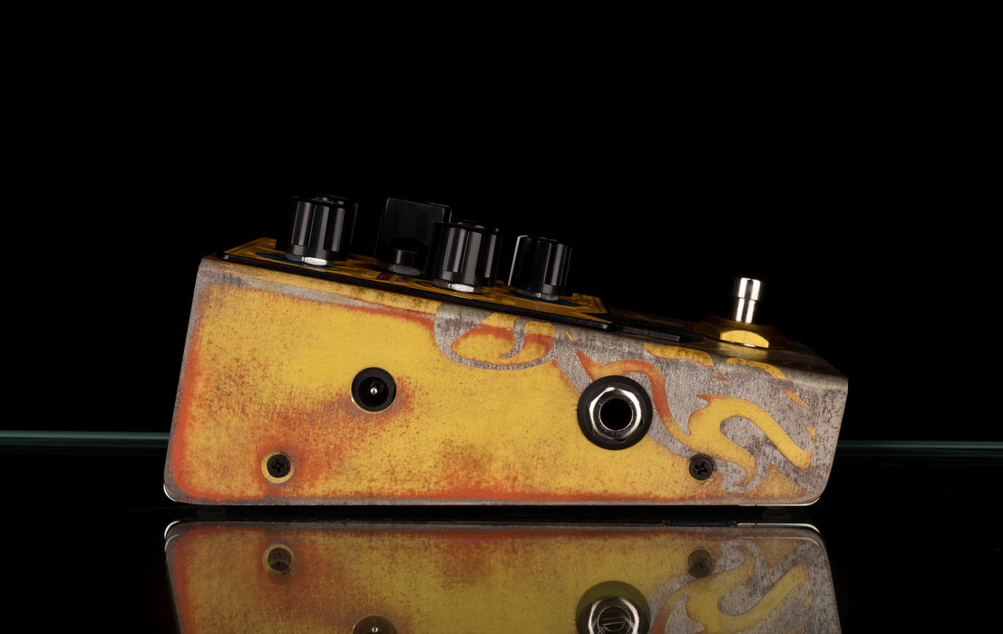 Beetronics FX Custom Shop One Off Yellow Swarm Fuzz Harmonizer Pedal