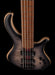 Mayones Patriot Flame Top 5 String Bass Guitar Transparent Jeans Black 2-Tone Burst