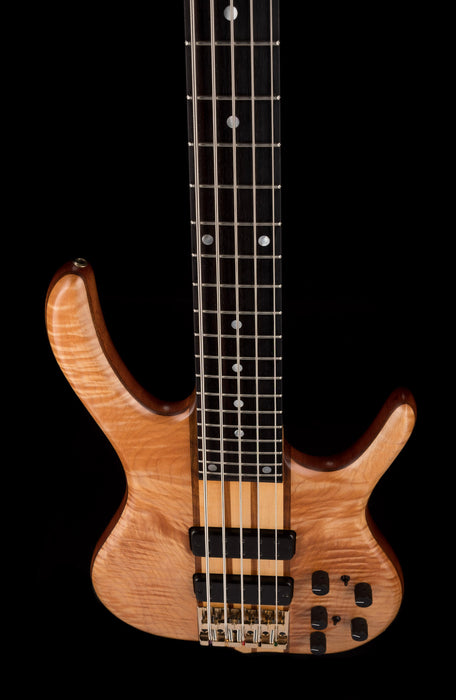 Pre Owned 2018 Ken Smith BSR 5GN 5-String Bass White Tiger With OHSC