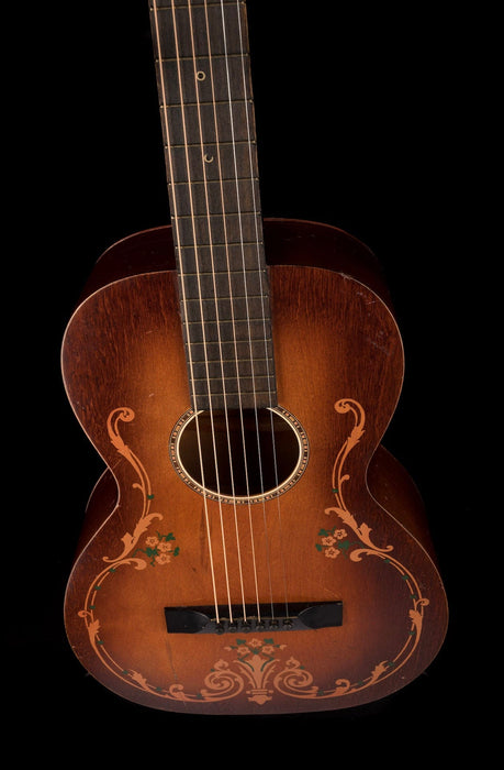 Pre Owned Regal Luann 1920's Floral Parlor Acoustic Guitar With SSC