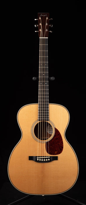 Pre Owned Bourgeois Panama Red OM Natural Acoustic Guitar With OHSC