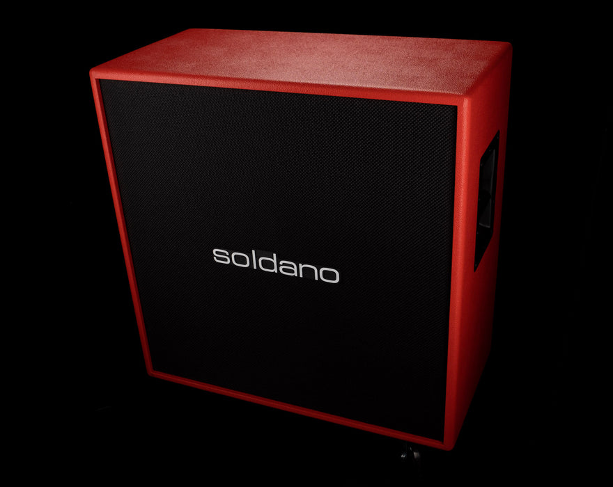 Soldano 4x12" Straight Custom Guitar Amp Cab Red Bronco