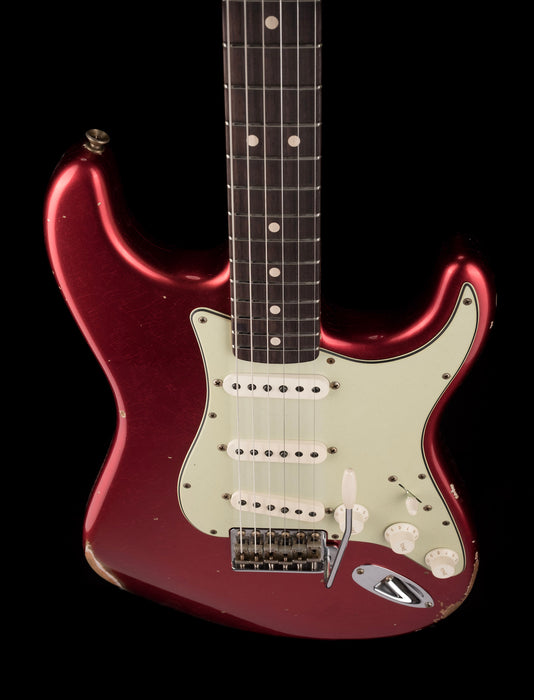 Fender Custom Shop 1963 Stratocaster Relic Mahogany Body Candy Apple Red