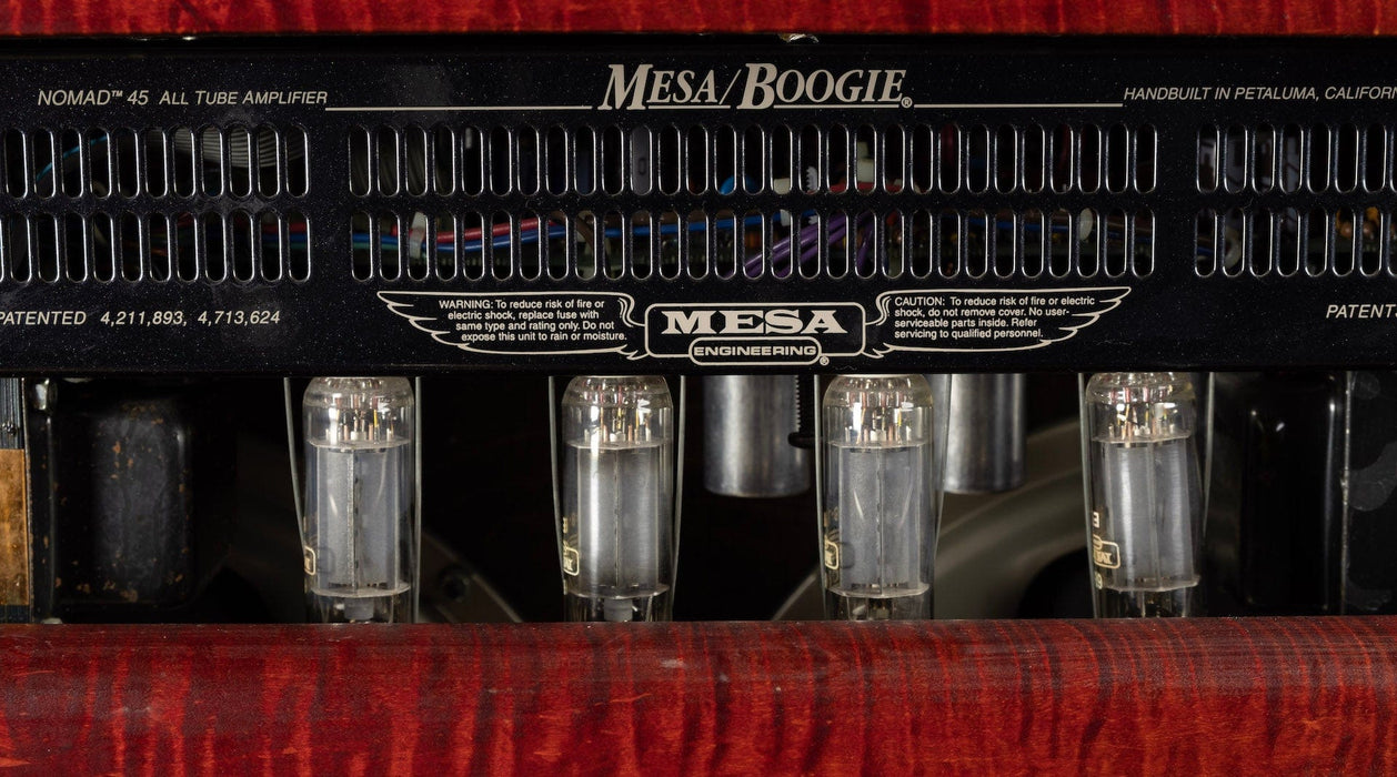 Used Mesa-Boogie Limited Edition Nomad 45 Flame Maple Red Stained 2x12" Tube Guitar Amp Combo With Footswitch