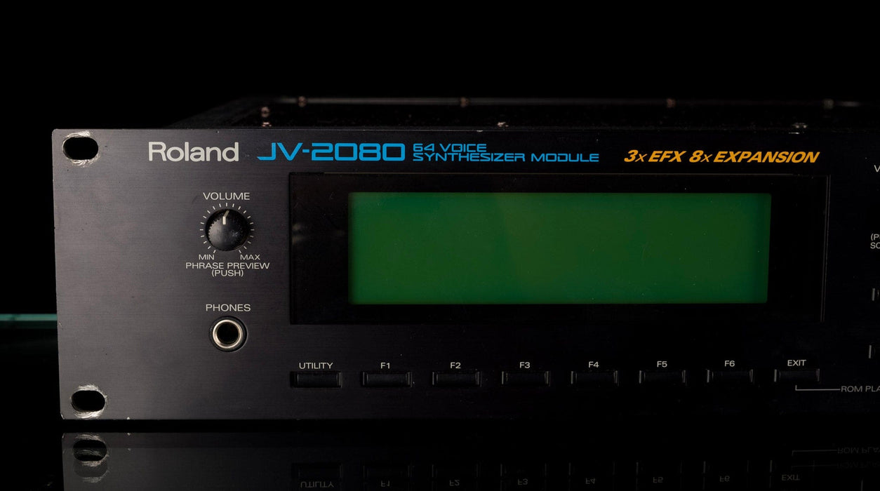Pre Owned Roland JV2080 64-Voice Synthesizer Rack Unit With Pop Library Expansion Card
