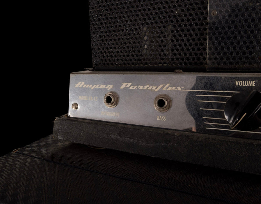 Used Vintage Ampeg Portaflex SB-12 Bass Guitar Amplifier Head And 1x12 Cabinet