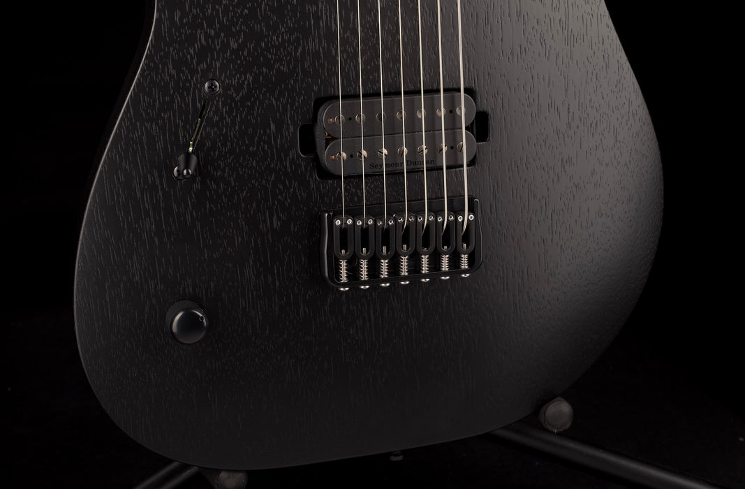 Mayones Duvette BL 7 Left Handed Black Limba Monolith Black Matte Finish