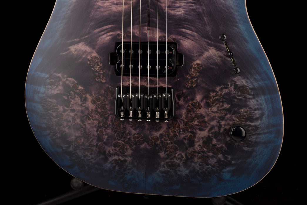 Mayones Duvell Elite 6 Dirty Purple Blue Burst Electric Guitar With Soft Case
