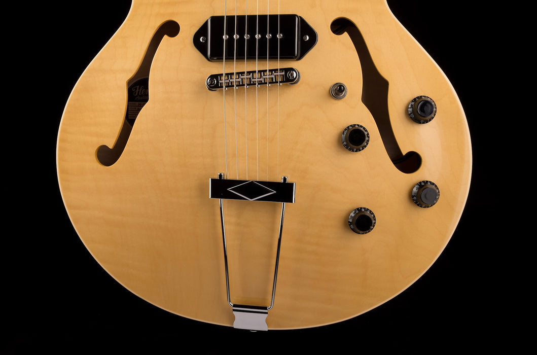 Heritage H-530 Hollow Antique Natural Electric Guitar with Case
