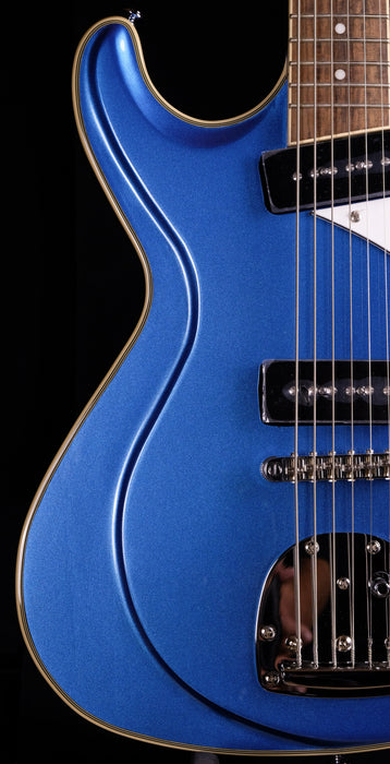Eastwood Sidejack Deluxe Baritone - Dark Metallic Blue