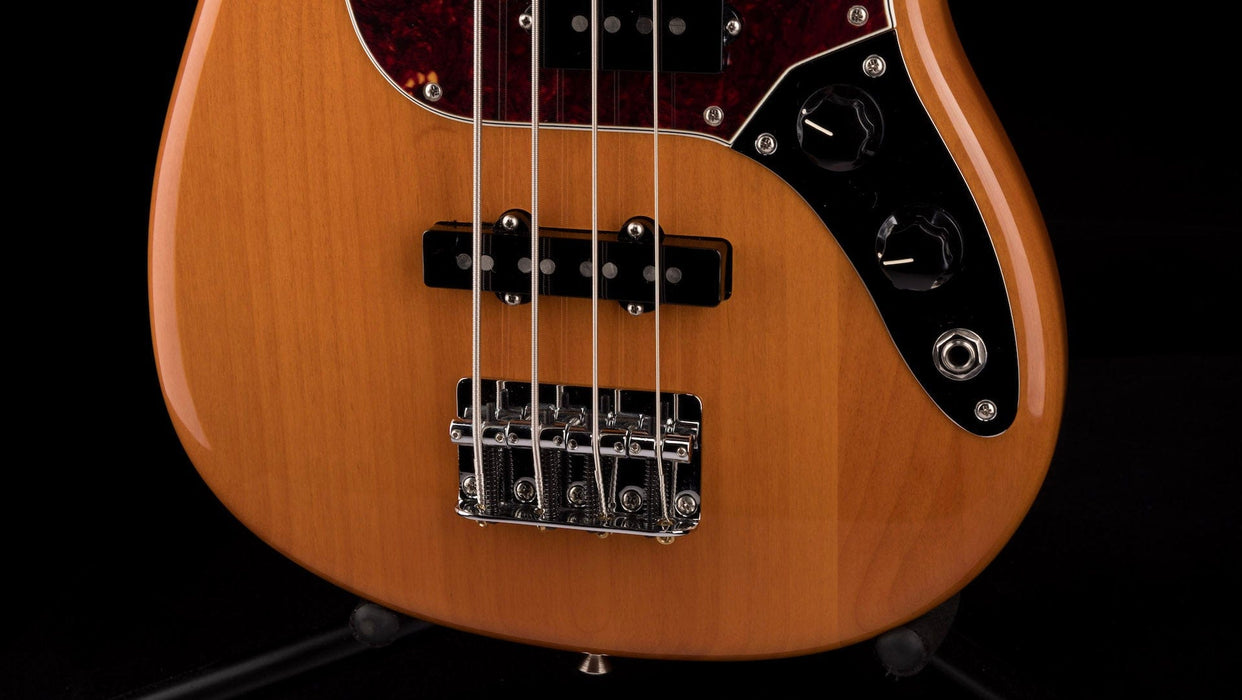 Used Fender Player Mustang Bass PJ Pau Ferro Aged Natural with Gig Bag