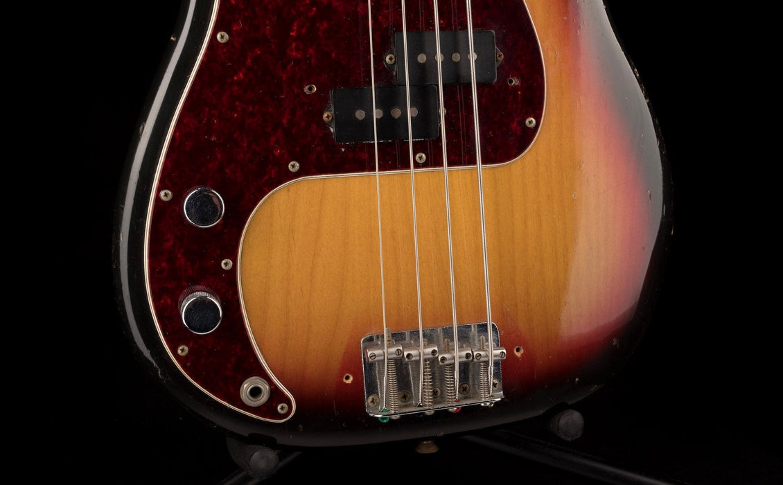 Pre Owned Vintage 1971 Fender Left-Handed Precision Bass Sunburst With OHSC - Duffy Snowhill
