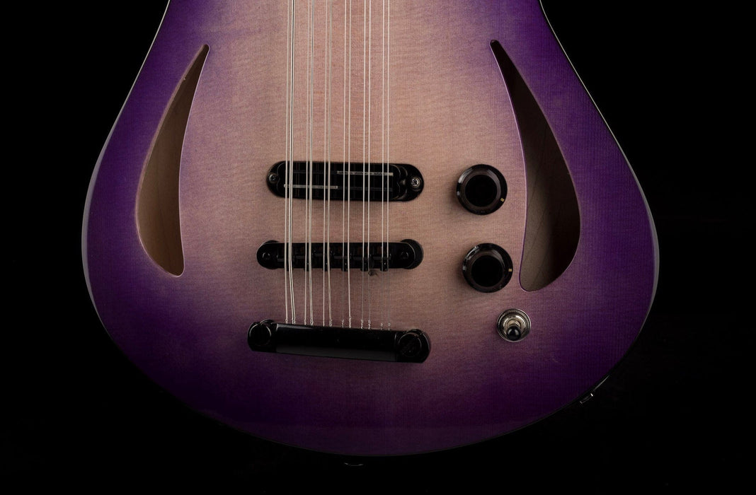 Veillette Aero Electric 12-String Baritone Custom Color Ultra Violet Purpleburst with Case