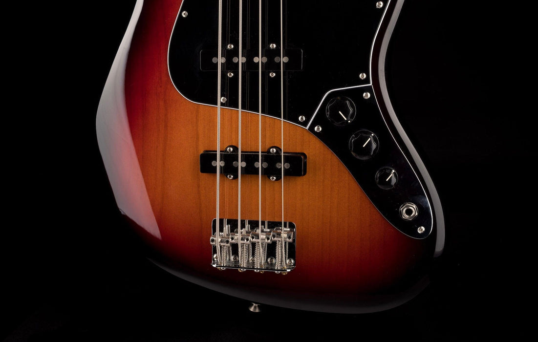 Used 2019 Fender American Performer Jazz Bass 3-Tone Sunburst with Case