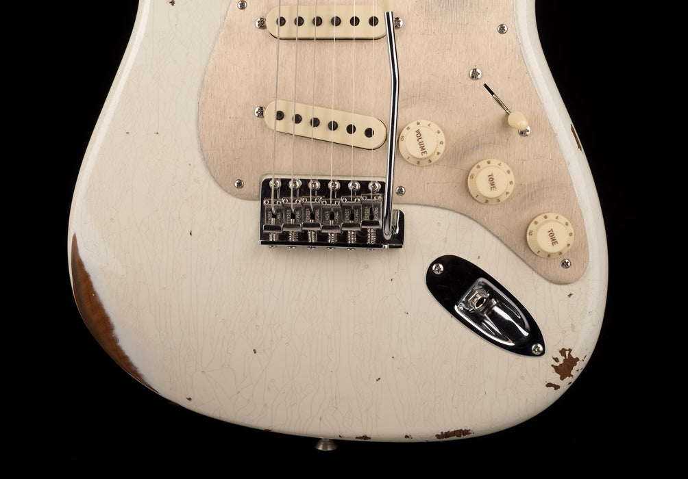 Fender Custom Shop Roasted 1960 Stratocaster Relic Birdseye Maple Aged Olympic White