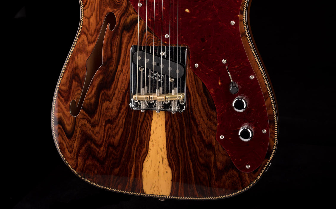 Fender Custom Shop Artisan Cocobolo Thinline Telecaster NOS Shellac Amber