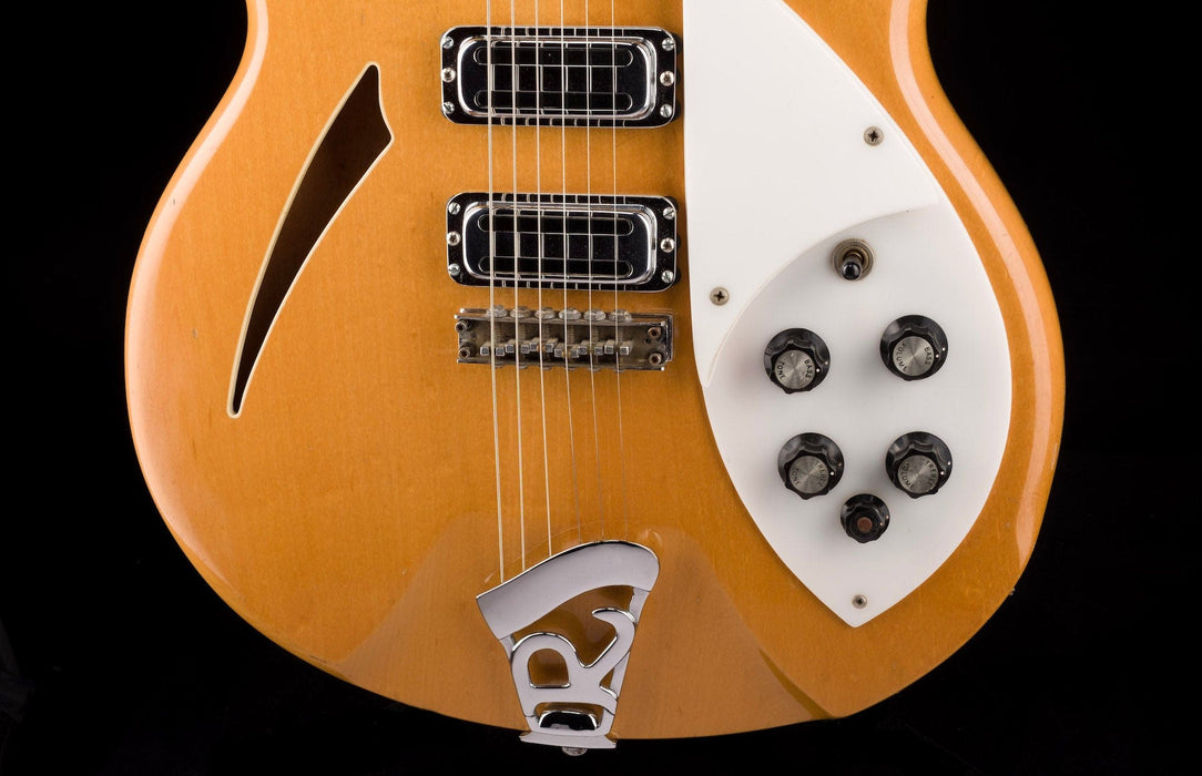Vintage 1968 Rickenbacker 370/6 Maple Glo With New Silver Vintage-Style HSC