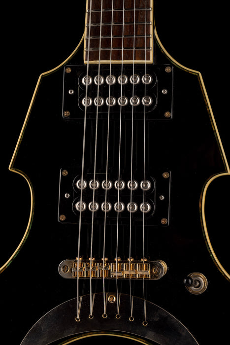 Turser Warlord Flying V Black With Gig Bag