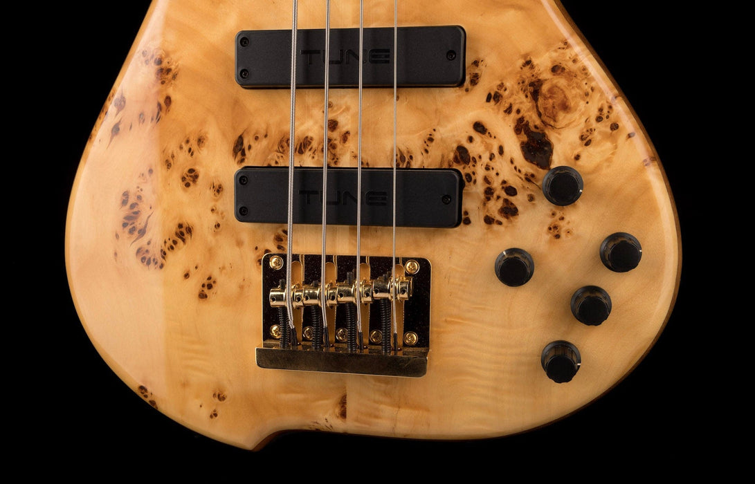 Pre Owned Tune TWB43-BR Electric Bass Burl Top Natural With OHSC
