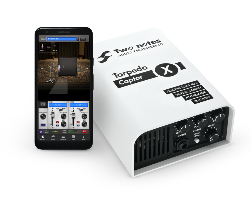 Two Notes Torpedo Captor X (16) Reactive Loadbox DI and Attenuator-16-ohm