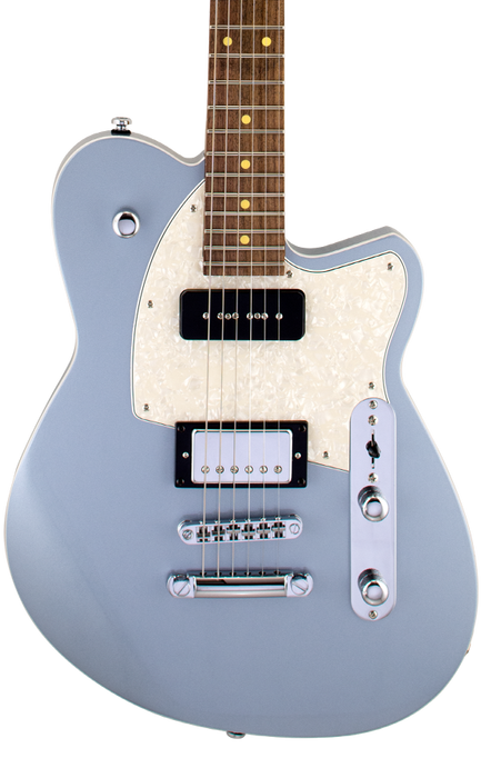 Reverend Double Agent OG Roasted Maple Neck Electric Guitar Silver Freeze