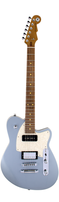 Reverend Double Agent OG Roasted Maple Neck Electric Guitar Silver Freeze