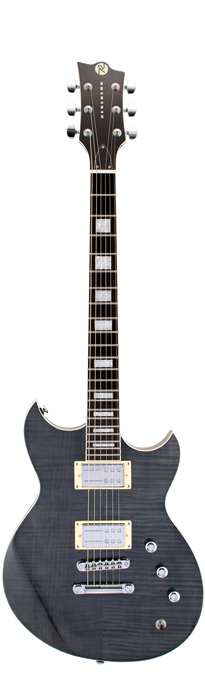Reverend Sensei RA FM Electric Guitar Trans Black Flame Maple