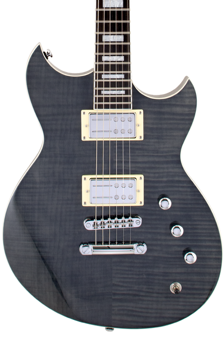 Reverend Sensei RA FM Electric Guitar Trans Black Flame Maple