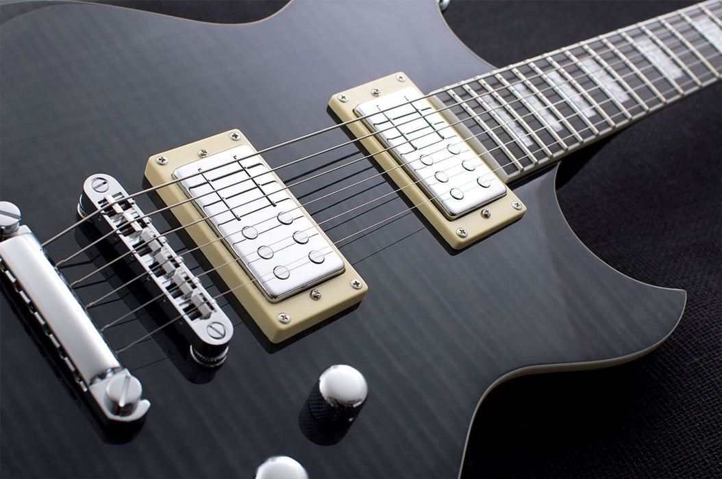 Reverend Sensei RA FM Electric Guitar Trans Black Flame Maple