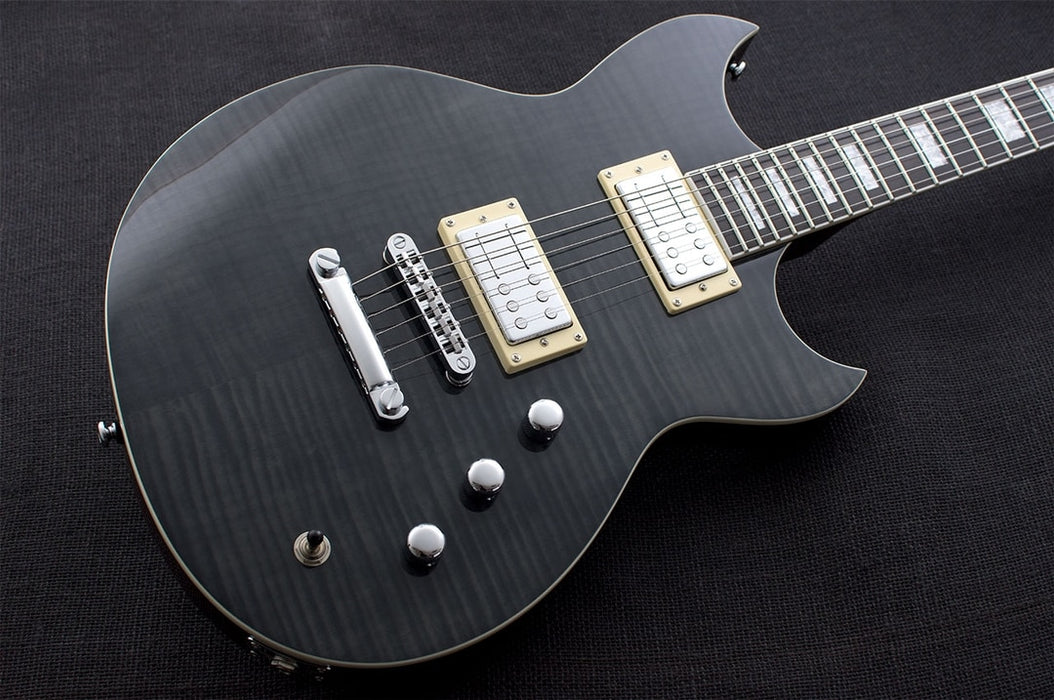 Reverend Sensei RA FM Electric Guitar Trans Black Flame Maple