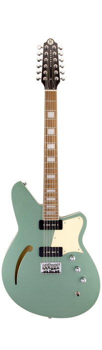 Reverend Airwave 12 String Semi Hollow Body Guitar Metallic Alpine
