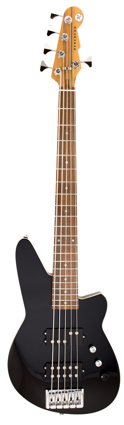 Reverend Mercalli 5 String Electric Bass Guitar Midnight Black