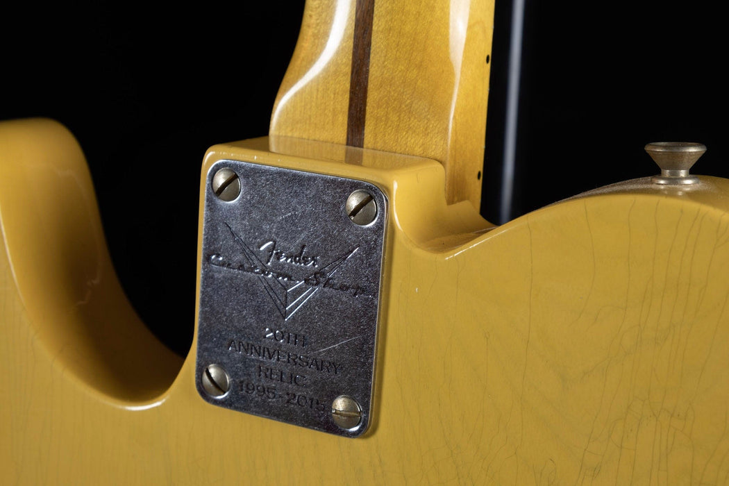 Used 2015 20th Anniversary Relic Nocaster Maple Fingerboard Nocaster Blonde With OHSC