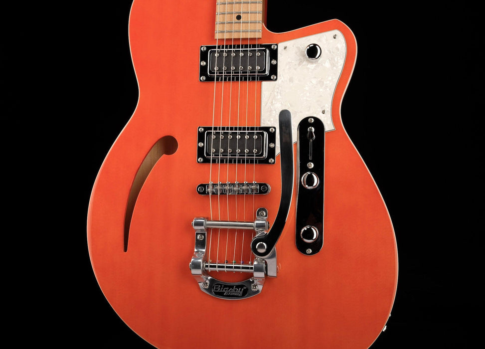 Pre Owned Reverend Club King RB Rock Orange With Bigsby With OHSC