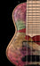 Mayones Cali4 17.5" Scale Bass Swamp Ash Body Buckeye Burl Top Natural Matt Finish with Case