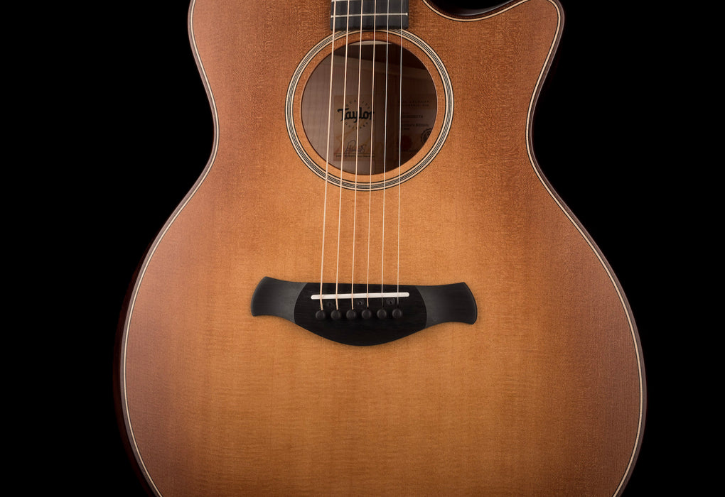 Taylor Builder's Edition 614ce Wild Honey Burst Acoustic Electric Guitar With Case