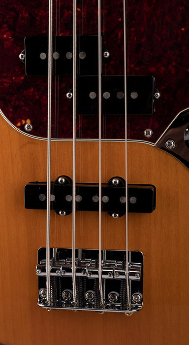 Used Fender Player Mustang Bass PJ Pau Ferro Aged Natural with Gig Bag