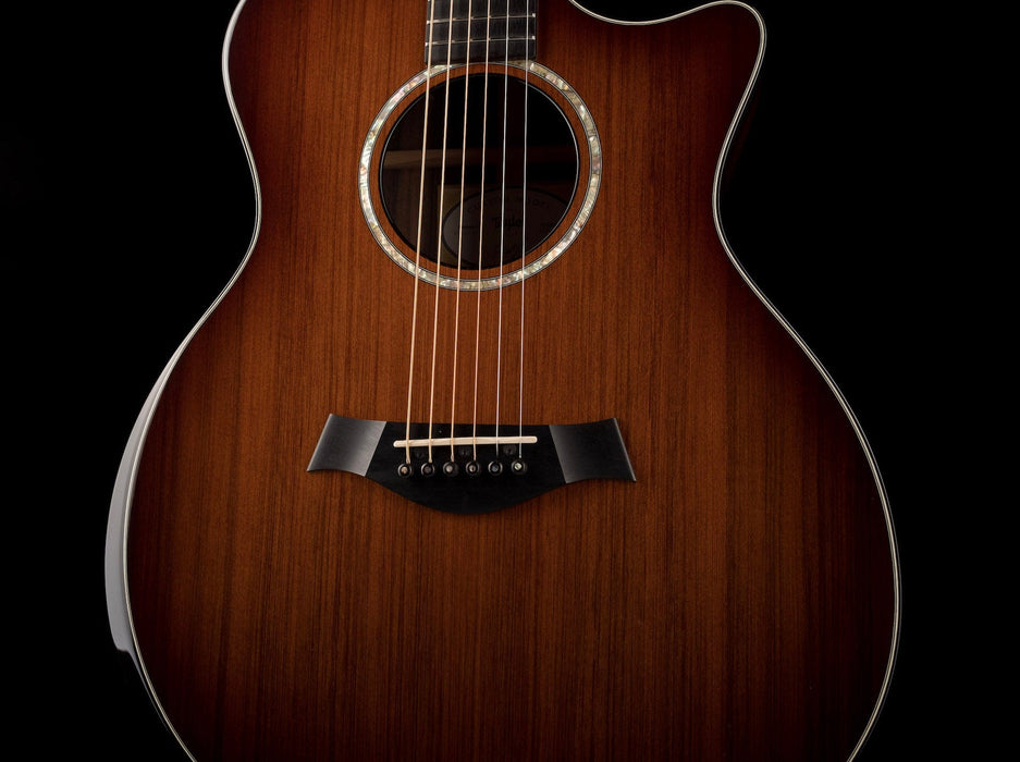 Used Taylor Custom Grand Auditorium Sinker Redwood And Macassar Ebony with OHSC