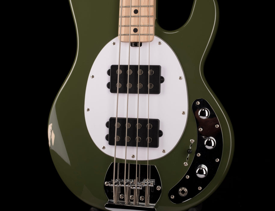 Used Sterling by Music Man SUB Series StingRay HH Bass Olive