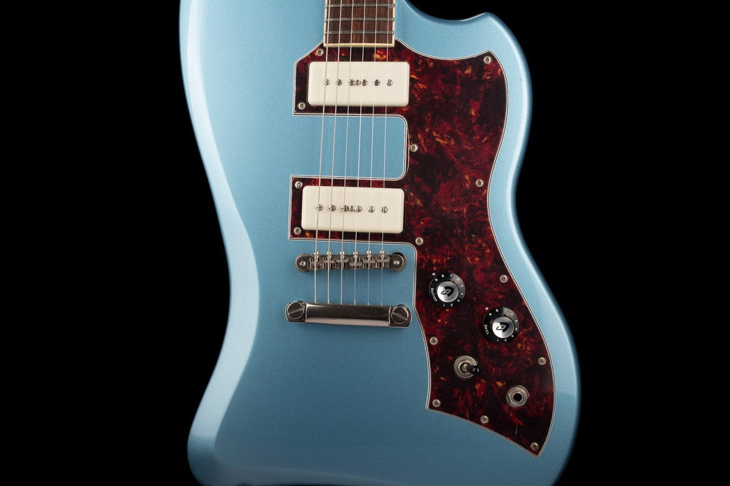 Used Guild T-Bird ST P90 Pelham Blue with Gig Bag