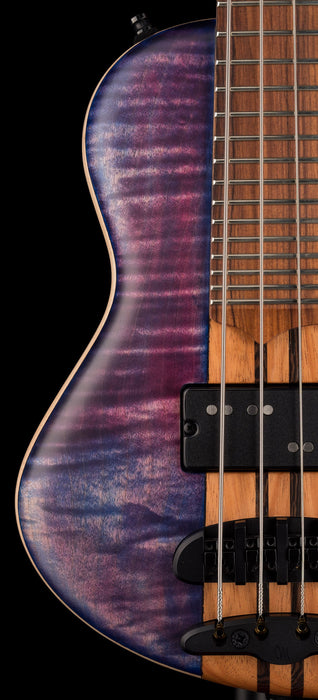 Mayones Cali4 Flame Maple Top Custom Color Trans Purple Matt Finish with Case