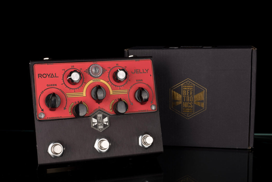 Used BeetronicsFX Royal Jelly Limited Edition Black Anodized Overdrive Fuzz with Box