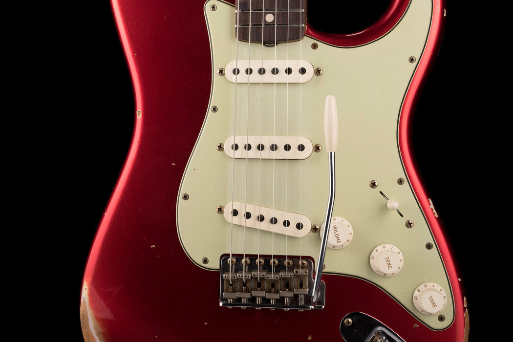 Fender Custom Shop 1963 Stratocaster Relic Mahogany Body Candy Apple Red