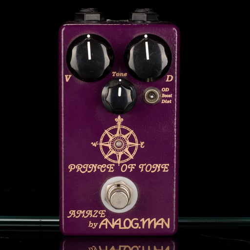 Used Analogman Prince Of Tone Overdrive Guitar Effect Pedal With Box
