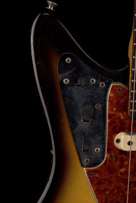 Vintage 1963 Fender Jaguar 3-Tone Sunburst Electric Guitar With OHSC