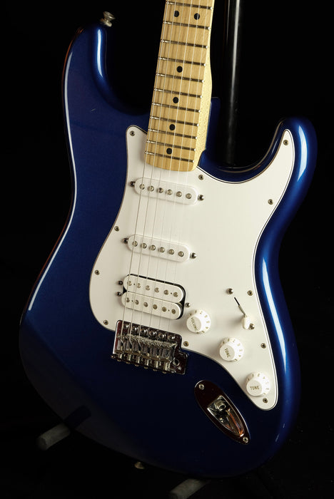 Used 2007 Fender Mexican Standard HSS Stratocaster Metallic Blue Electric Guitar W/ HSC