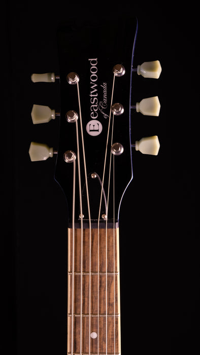 Eastwood Sidejack Deluxe Baritone - Dark Metallic Blue