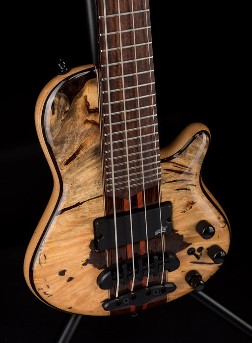 Mayones Cali4 Bass Mahogany Body Burl Maple Top Macassar Ebony Board 5pc Wenge Neck Sunburst Gloss Cali 4