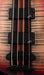 Mayones Patriot Classic 4 Flame Top Bass Satine Transparent Jeans Black 3-Tone Red Burst
